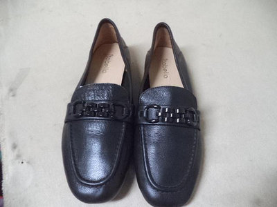 itabella-專櫃品牌款～黑色整件羊皮造型設計～舒適牛津鞋499元起標