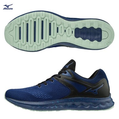 新太陽 MIZUNO 美津濃 J1GC198325 WAVE POLARIS SP 一般型 男 慢跑鞋 深藍 特2300