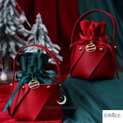 【熱賣精選】聖誕節 包裝袋 包裝紙 糖果袋 禮物袋 2021年聖誕節裝飾禮品禮物袋平安夜送禮包裝袋精緻小巧蘋果包裝袋 q