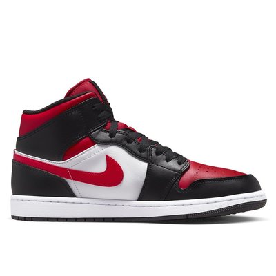 【A-KAY0】NIKE AIR JORDAN 1 MID WHITE BLACK RED 白黑紅【554724-079】