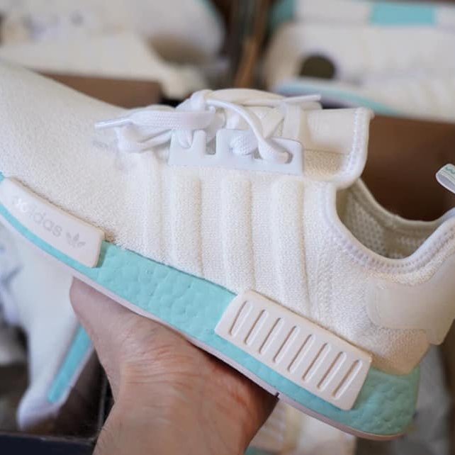 Adidas nmd white discount green