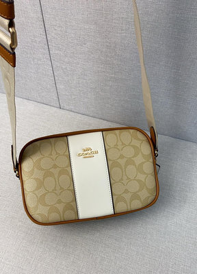 SUNDAY 代購 美國正品 COACH CT255 溫柔奶茶撞色 相機包