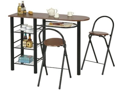 吧檯桌椅組(一桌兩椅)/餐桌椅組/廚房收納/咖啡桌椅組