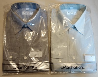 【可面交取貨】遠東紡織 MANHATTAN 美好挺 長袖襯衫 15號半 （2件特價800元）（加贈長袖襯衫一件）