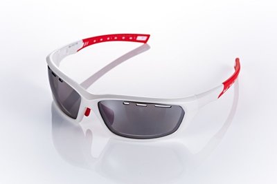 【視鼎Z-POLS三代頂級運動款】新一代TR太空纖維彈性輕量材質 弧形包覆設計 頂級運動眼鏡！(質感白)
