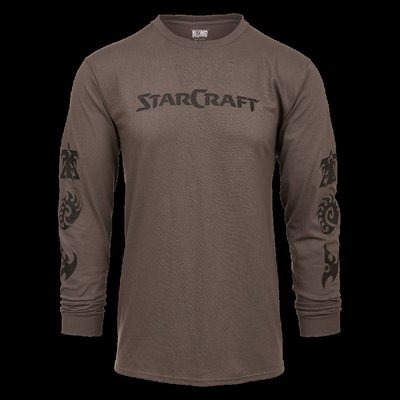 【丹】暴雪商城_StarCraft Faction Icon Long Sleeve Shirt 星海爭霸 長袖 T恤