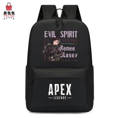 apex英雄遊戲周邊書包男初中小學生原宿風背包大容量潮流女後背包 收納包