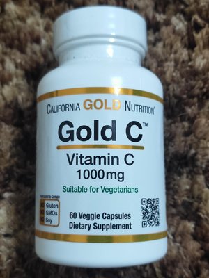 《 現貨 3瓶 》California Gold Nutrition 維生素C 60粒 1000毫克