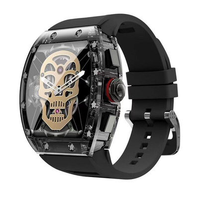 男錶 機械錶 時尚錶 運動手錶 新款潮款時尚炫酷防摔個性高配男士智能手錶科技感方塊 Q