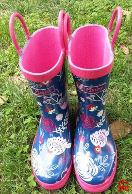 代購 兒童雨鞋 藍色花園 雨靴 兒童防水運動鞋 時尚風格 童靴 童鞋 雨靴 雨鞋 類似日本Mont bell的風格