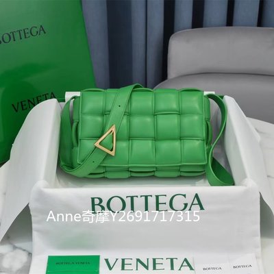 二手正品 BOTTEGA VENETA 寶緹嘉 BV Cassette綠色枕頭包 單肩包 斜背包 手拿包 591970