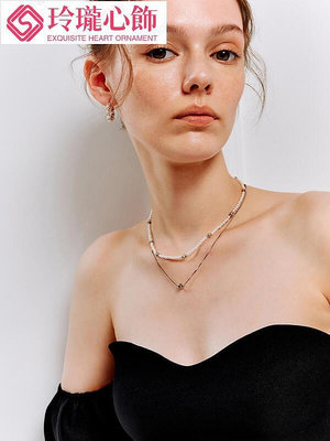 ZEGL圈圈人造珍珠耳環女小眾設計感高級輕奢耳釘耳扣法式復古耳飾~玲瓏心飾