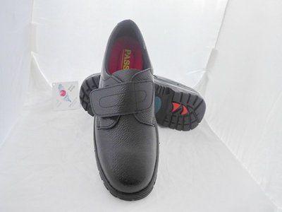 (( 台灣製 )) PASSDER 百得 安全鞋皮鞋面 魔帶式安全鞋820 (寬版  魔帶式~) ☆特價一雙890