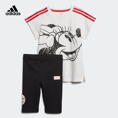 100原廠％Adidas愛迪達官網Disney迪士尼聯名系列嬰童裝訓練短袖運動套裝GD3726