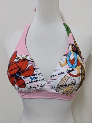 小資救星♥️夏威夷網美女用比基尼/貼身衣物 L 仙女 女神 胸罩 奶罩 熱帶風情 非女性原味內衣褲 汰換 收藏