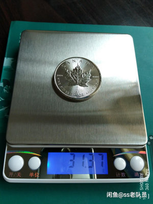加拿大楓葉銀幣     2015年加拿大1盎司楓葉銀幣，