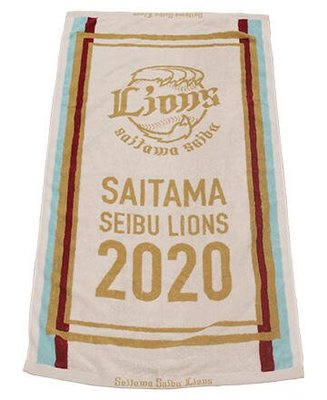 [現貨]日本職棒NPB浴巾 埼玉西武獅Saitama Seibu Lions棒球風格 2020入會紀念巾 生日交換禮物