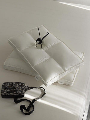 簡約枕芯 超柔軟羽絲絨枕芯低枕 日式五星級立體纖維枕可水洗