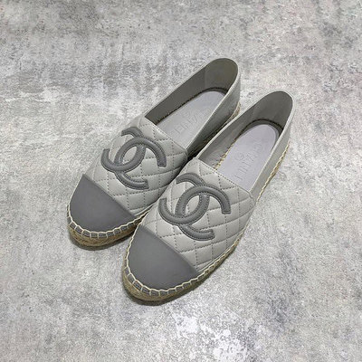 正品 Chanel 鉛筆鞋 灰色