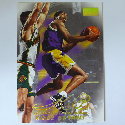 ~ Kobe Bryant ~名人堂.小飛俠.黑曼巴/布萊恩 1998年SKYBOX 飛天背面上籃.NBA球員卡