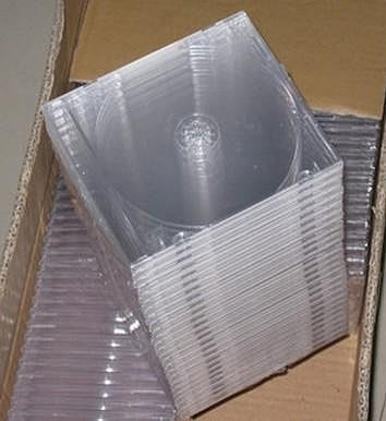 現貨 【滿25個起包郵】水晶光盤盒CD正方盒DVD光碟盒CD玻璃盒透明CD盒08明單碟透明VCD盒子重光盤 收纳包