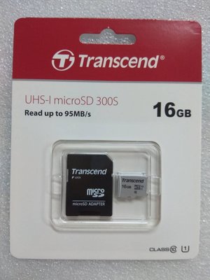 @淡水無國界@ 創見 UHS-I MicroSD 300S 16G 記憶卡 C10 16GB U1 TF卡 手機記憶卡