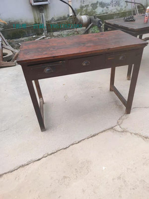 木製擺件 民俗老物件懷舊擺件老家具80年代老木桌書桌復古影視道具裝飾擺件