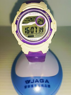 (售?) JAGA運動腕錶 電子錶9成新 手錶 兒童錶 卡通錶 紫少女錶青少年 附原盒 有卡西歐/G SHOCK
