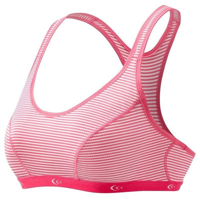[好也戶外]C3fit 女款運動內衣 粉紅條紋款式S-AB NO.3FW82200(日本製)