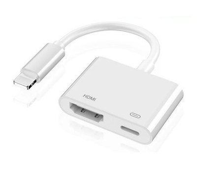 蘋果專用 iPhone iPad Lightning轉HDMI 供電版 手機平板連接電視 連接線 同屏 高清