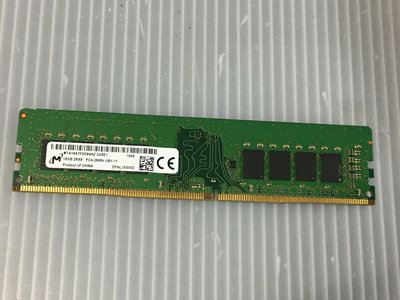 電腦雜貨店→美光  DDR4 2666V 16GB 桌上型電腦記憶體 雙面顆粒 二手良品 $900