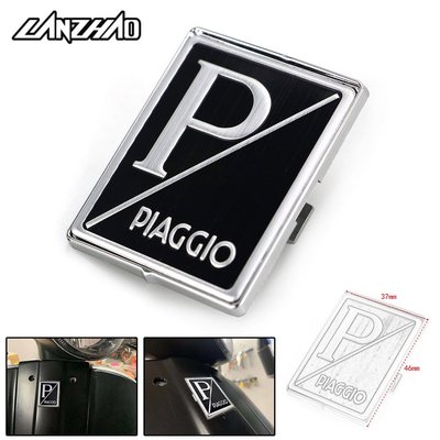 【LANZHAO】偉士牌 VESPA 比亞喬四角銘牌 通用裝飾蓋 衝刺 LX 150 Piaggo改裝盾牌-概念汽車