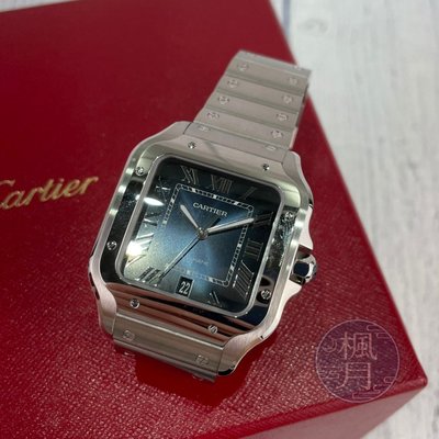 BRAND楓月 Cartier 卡地亞 WSSA0030 漸層藍SANTOS AT 39.8MM 手錶 腕錶 機械錶