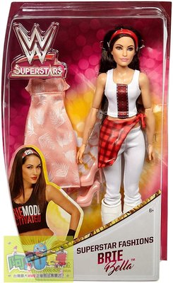 ☆阿Su倉庫☆WWE摔角 Brie Bella Fashions Doll 最新款可替換造型時尚娃娃 熱賣特價中