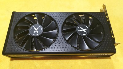 電腦遊戲獨立顯卡XFX訊景AMD Radeon RX 6600 8GB黑狼版原廠盒同序號升級正常良品福利低價起標