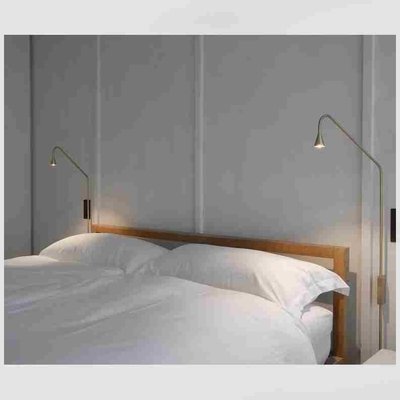 特賣-高檔極簡主義臥室床頭壁燈 北歐簡約現代床頭柜裝飾燈LED創意氛圍