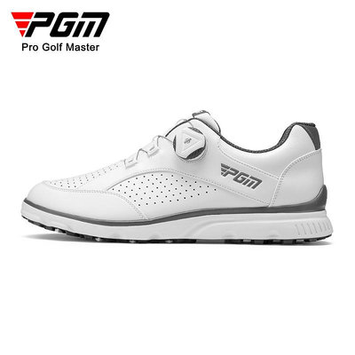 鞋子PGM 高爾夫男鞋夏季透氣運動鞋旋鈕鞋帶高爾夫球鞋男士golf鞋子