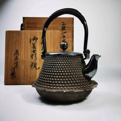 日本銀壺 收藏級別銀壺 平安永壽齋 老銀壺 真正的百年名家老