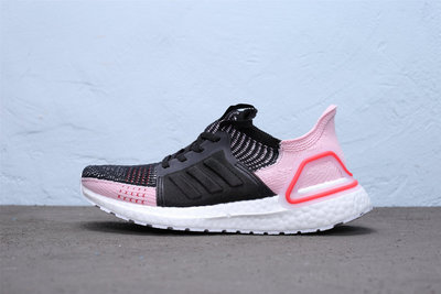 Adidas Ultra Boost 19 編織 透氣 黑粉 桃紅 休閒運動慢跑鞋 女鞋 G26129【ADIDAS x NIKE】