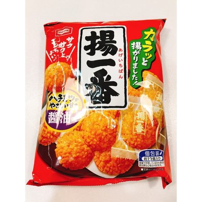 日本餅乾 日系零食 米果 仙貝 龜田 揚一番醬油米果