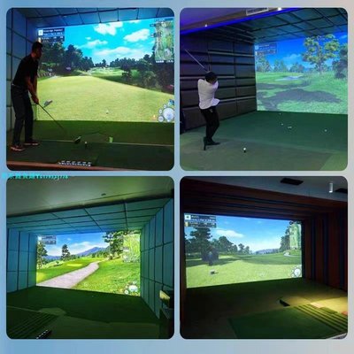 遠紅外室內高爾夫球球場模擬器設備家庭golf練習場3D高清高速攝像