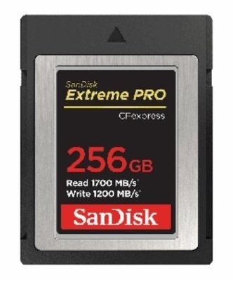 SanDisk Extreme PRO CFexpress Type B 256GB 記憶卡 1700MB/s 公司貨 SDCFE