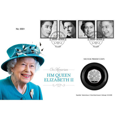 緬懷英國女王 銀幣＋郵票 官方 紀念幣 伊莉莎白二世 逝世 白金禧 致敬 2022 查爾斯三世 登基70週年