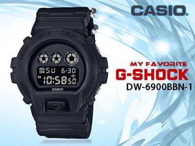 CASIO時計屋 G-SHOCK DW-6900BBN-1D 電子錶 耐衝擊構造 防水 LED照明 DW-6900