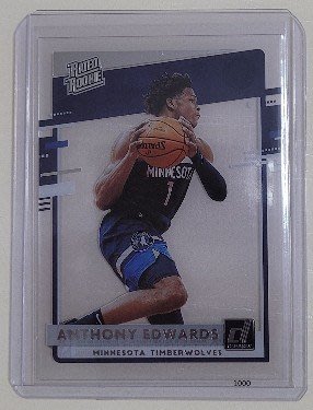 Anthony Edwards 2020-21 Clearly Donruss Rated Rookie 透明塑膠卡