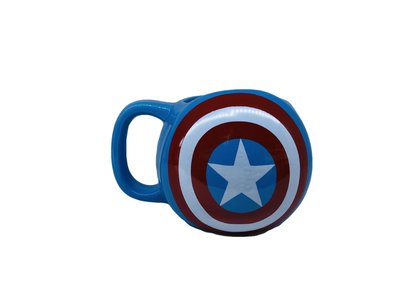 [現貨]美國隊長馬克杯 復仇者聯盟英雄Captain America咖啡杯 MUG 造型杯子個性獨特創意生日交換禮物