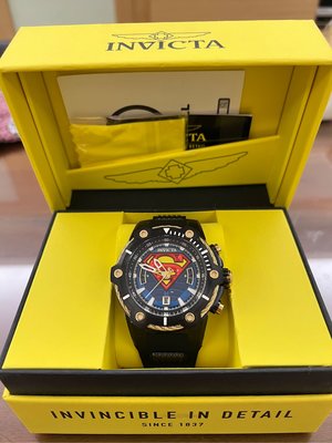 全新正品英威塔美國漫威聯名款-超人系列高級石英手錶
