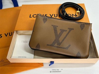 LUX精品Louis Vuitton LV Double Zip Pochette 斜挎包 M69203 單肩包