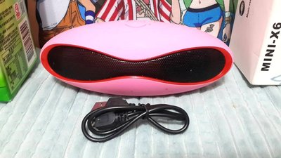 Pink Portable Mini Speaker Loud blue tooth speaker USB TF FM