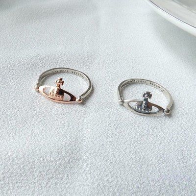 Vivienne Westwood 925純銀可翻轉土星戒指 收藏級銀飾 。顏色留言。